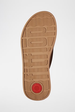 Mules compensées en cuir F-Mode - Beige