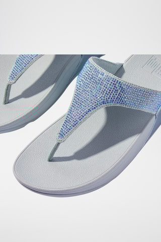 Tongs compensées  - Bleu