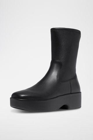 Bottines en cuir F-Luma - Noir