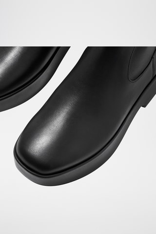 Bottines en cuir F-Luma - Noir