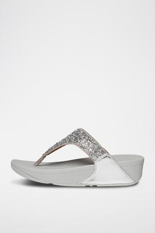 Tongs compensées Lulu - Argenté