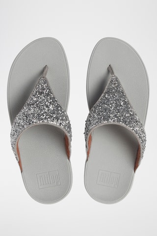 Tongs compensées Lulu - Argenté