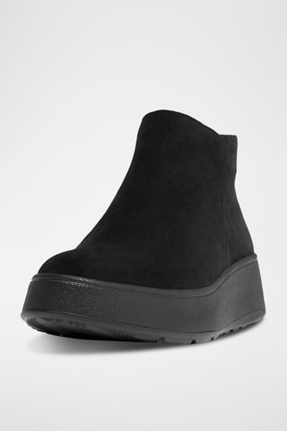 Low boots montantes en cuir - Noir