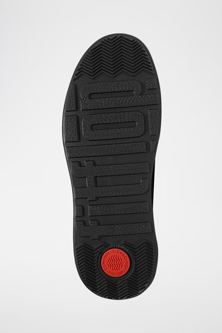 Low boots montantes en cuir - Noir