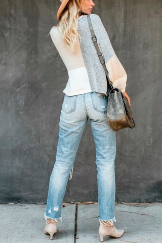 Trui Beige en Gemêleerd Grijs