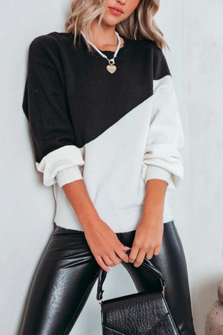 Trui Zwart en Ecru