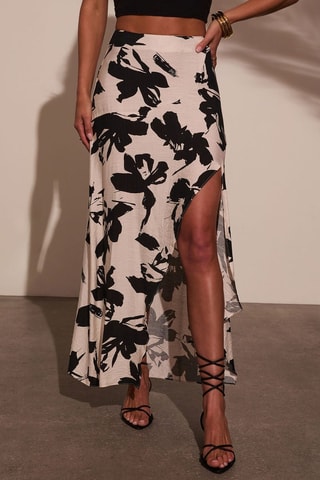 Jupe longue taille haute - Noir