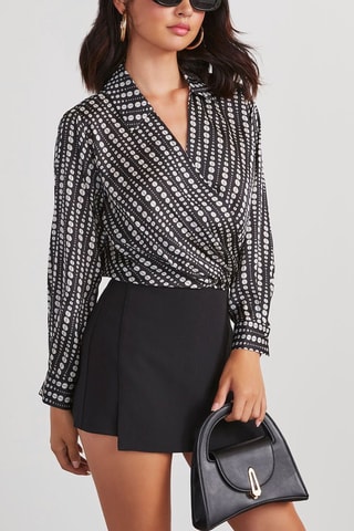 Blouse met Lange Mouwen - Zwart