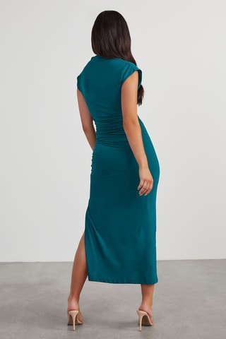 Robe fourreau - Bleu pétrole