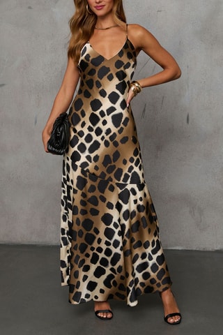 Robe longue - Marron