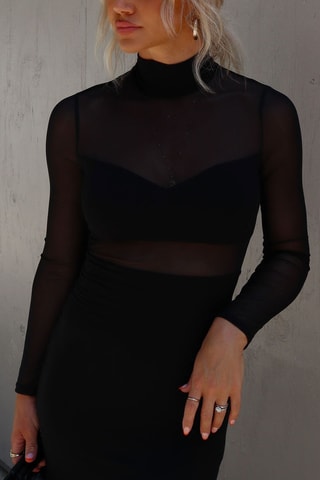 Robe fourreau - Noir