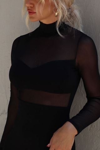 Robe fourreau - Noir