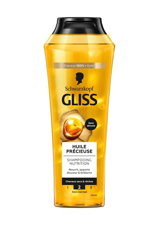 3 x Shampoing Huile Précieuse Gliss Schwarzkopf - Cheveux secs et rêches - 250 ml
