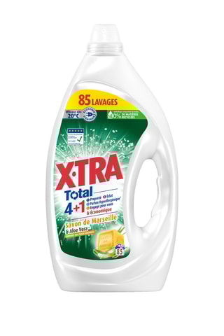 3 x Lessive Total 4+1 Marseille et aloe vera XTra - 85 lavages - 3,82 l