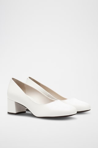 Escarpins en cuir nappa - Blanc