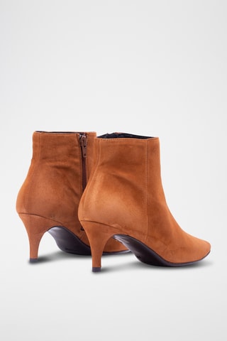 Nubuck Enkellaarzen - Camel