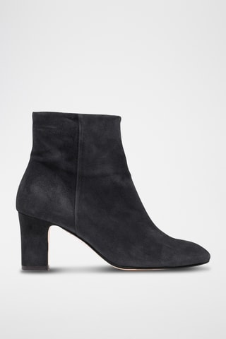 Nubuck Enkellaarzen - Zwart