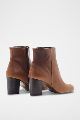 Bottines en cuir - Marron