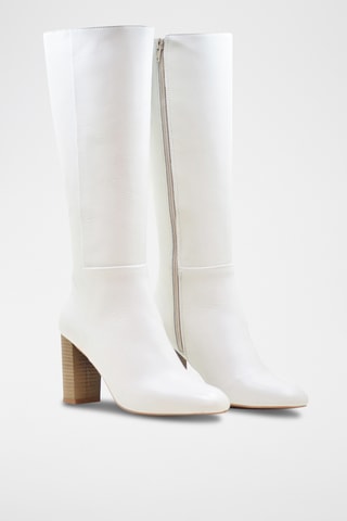 Bottes en cuir - Blanc
