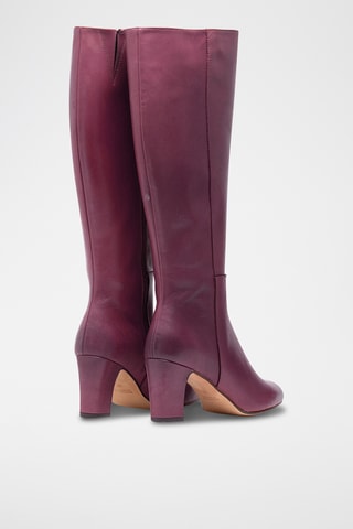 Bottes en cuir - Bordeaux