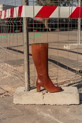 Bottes en cuir - Marron