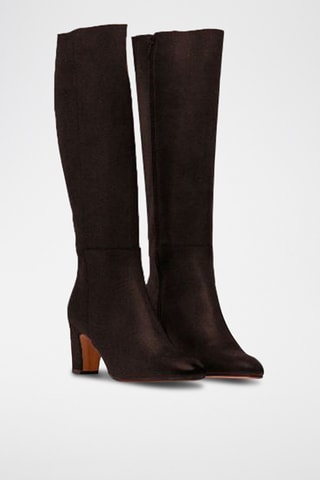 Bottes en nubuck - Marron foncé