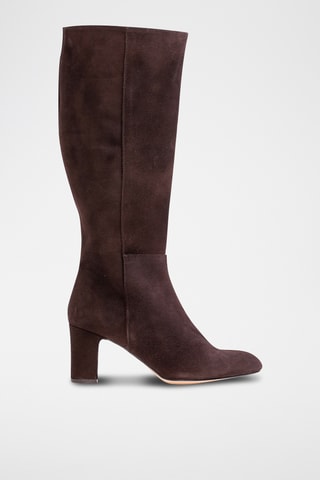 Bottes en nubuck - Marron foncé