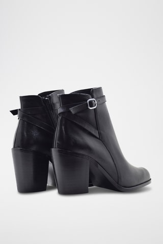 Splitleren Enkellaarzen - Zwart