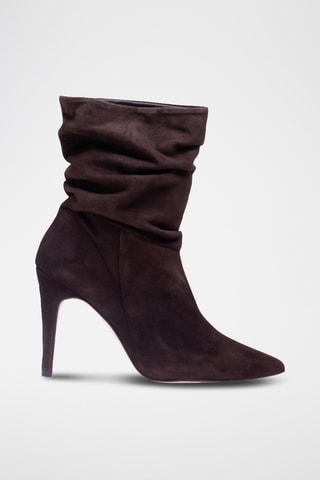 Nubuck Enkellaarzen - Bruin