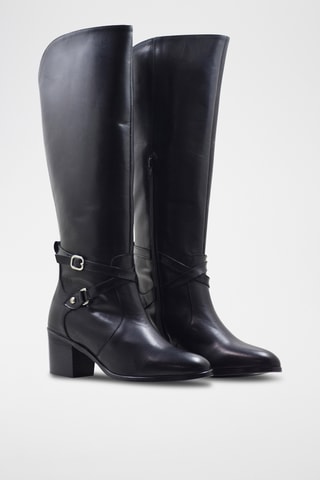 Bottes en cuir nappa - Noir