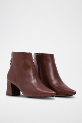 Bottines en cuir nappa - Marron
