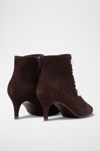 Bottines en nubuck - Marron
