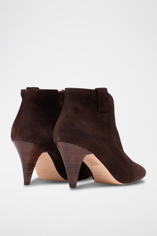 Bottines en nubuck - Marron