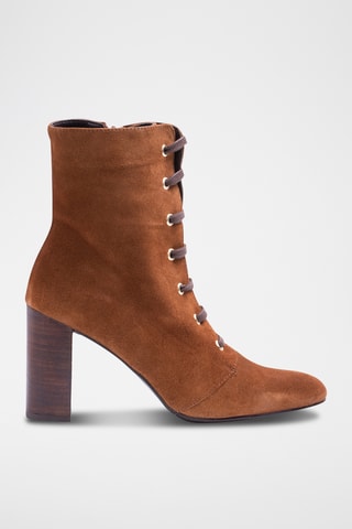 Bottines en nubuck - Marron