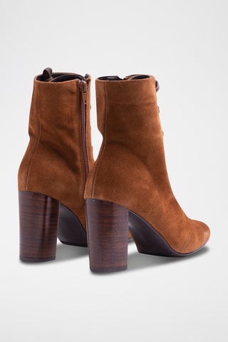 Bottines en nubuck - Marron