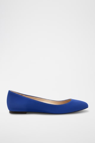 Ballerines en nubuck - Bleu cobalt