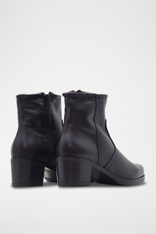 Bottines en cuir - Noir