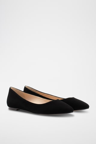 Ballerines en nubuck - Noir