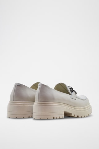 Mocassins plateformes en cuir nappa - Blanc