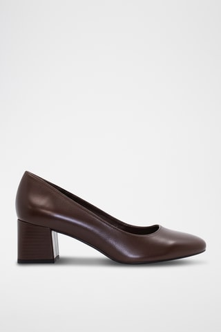 Escarpins en cuir nappa - Marron