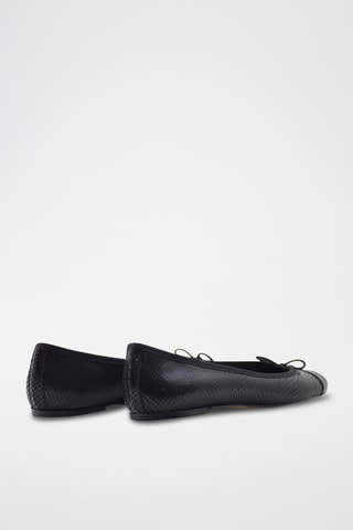 Ballerines en cuir - Noir