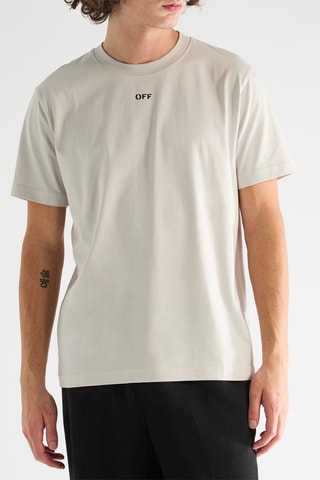 T-shirt Off Stamp - Beige