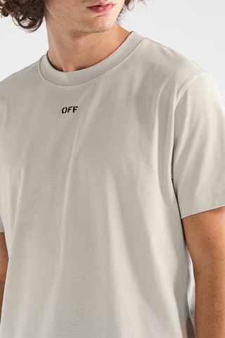 T-shirt Off Stamp - Beige