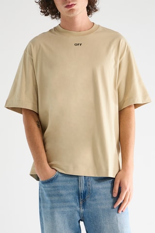 T-shirt Off Stamp - Beige