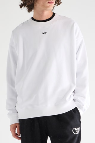 Sweat Dotted Arr - Blanc