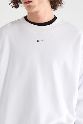 Sweat Dotted Arr - Blanc