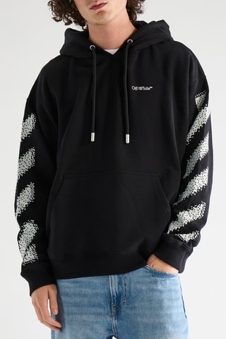 Sweat à capuche Pixel Diag - Noir