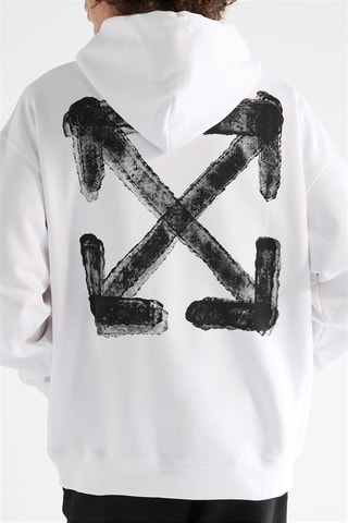 Sweat à capuche Spray Arrow - Blanc