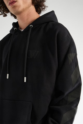 Sweat à capuche Diag Skate - Noir