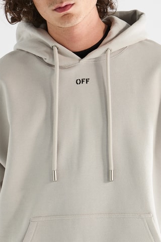 Sweat à capuche Off Stamp - Beige